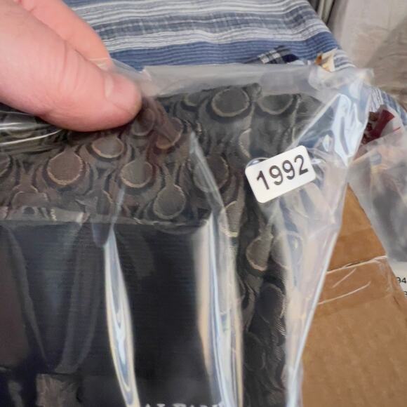 Alfani Ankle Pants Woman's 10 (9" Rise) Brown Geometric Tear Drops Elastic Waist - Picture 14 of 14